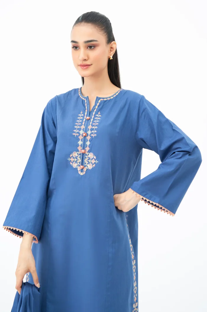 Noor – Embroidered Lawn 3-Piece Stitched Suit (Summer Edition)